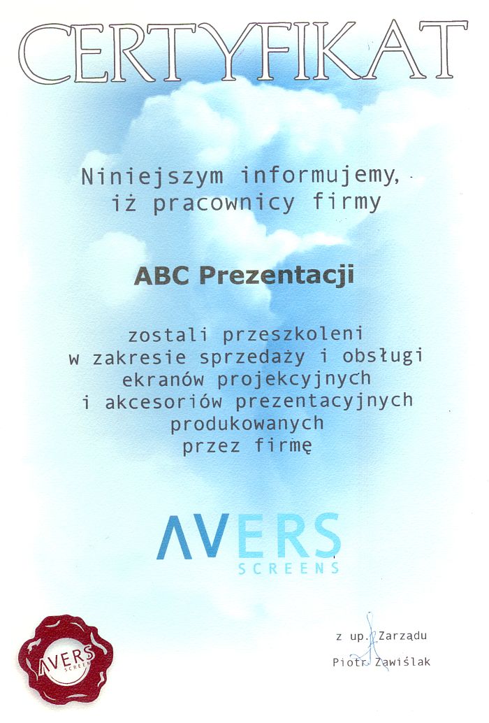 certyfikat dla abcprezentacji certyfikat dla abcprezentacji